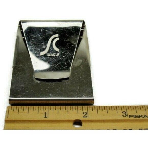 Slim Clip Money Clip Stainless Steel Wallet Credit Card  Silver - Picture 7 of 9